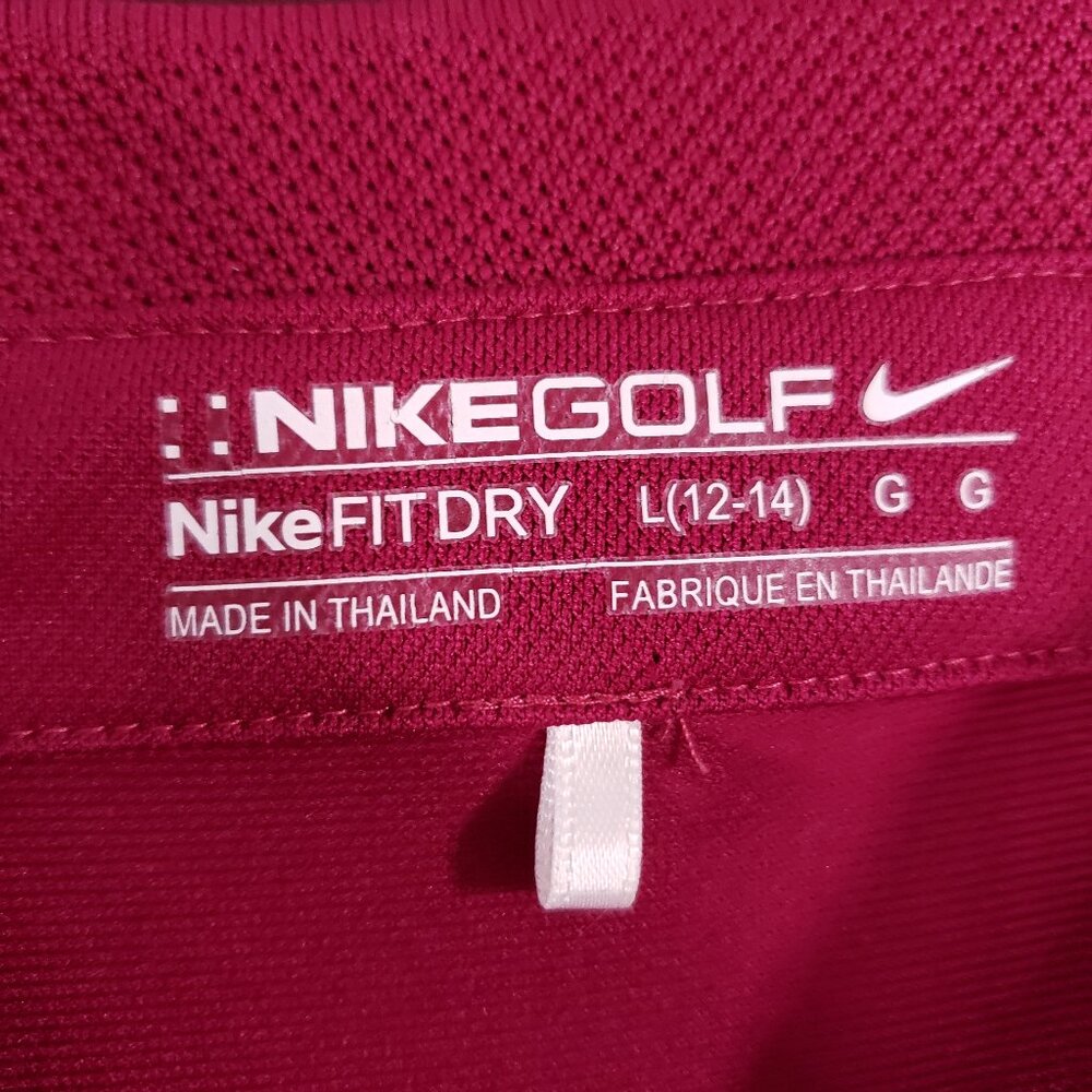 Nike Golf Pink Dri-FIT Polo Womens Large - Picture 5 of 9